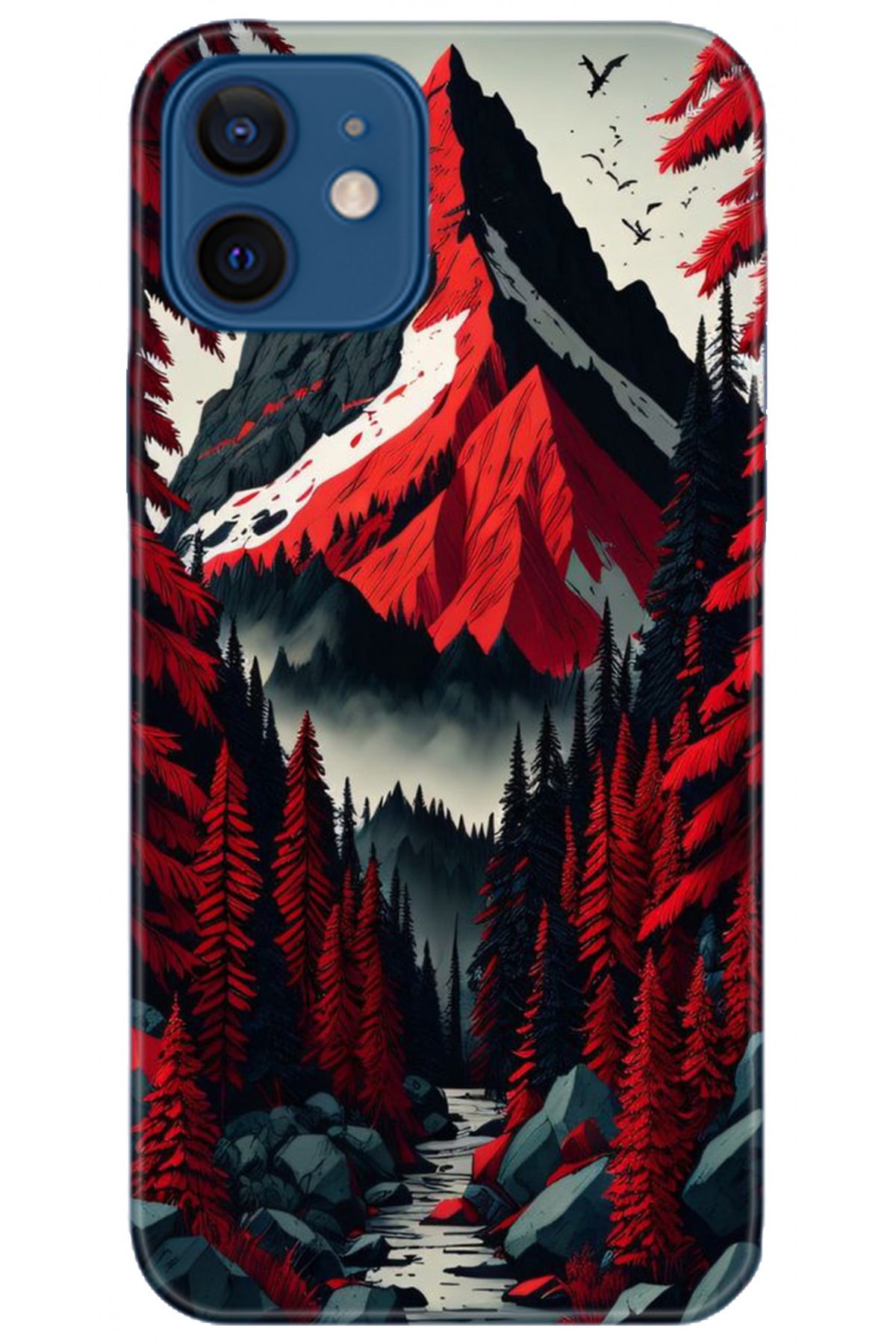 Apple iPhone 12 Mini Uyumlu Kılıf HD Baskılı Kılıf - Followed Institution 5196