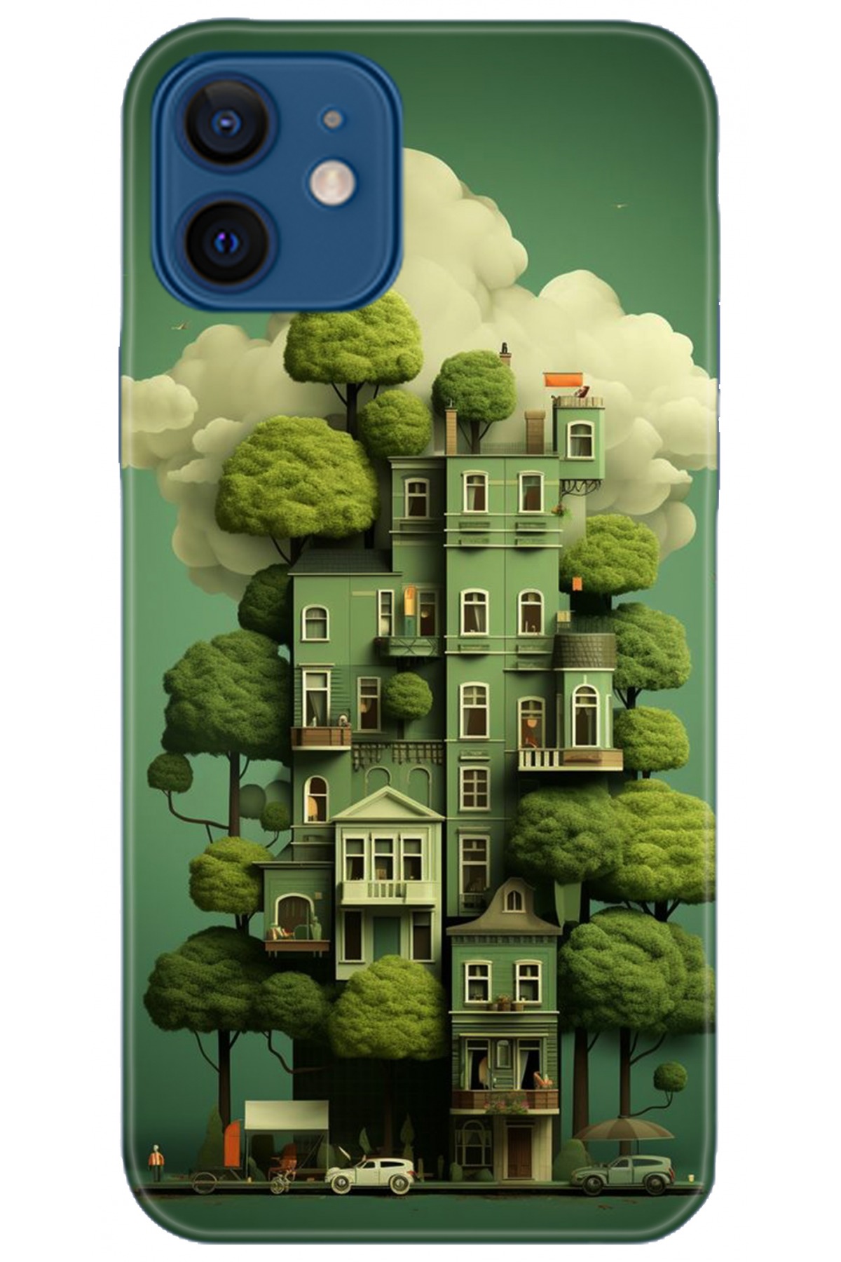 Apple iPhone 12 Mini Uyumlu Kılıf HD Baskılı Kılıf - Followed Institution 5273