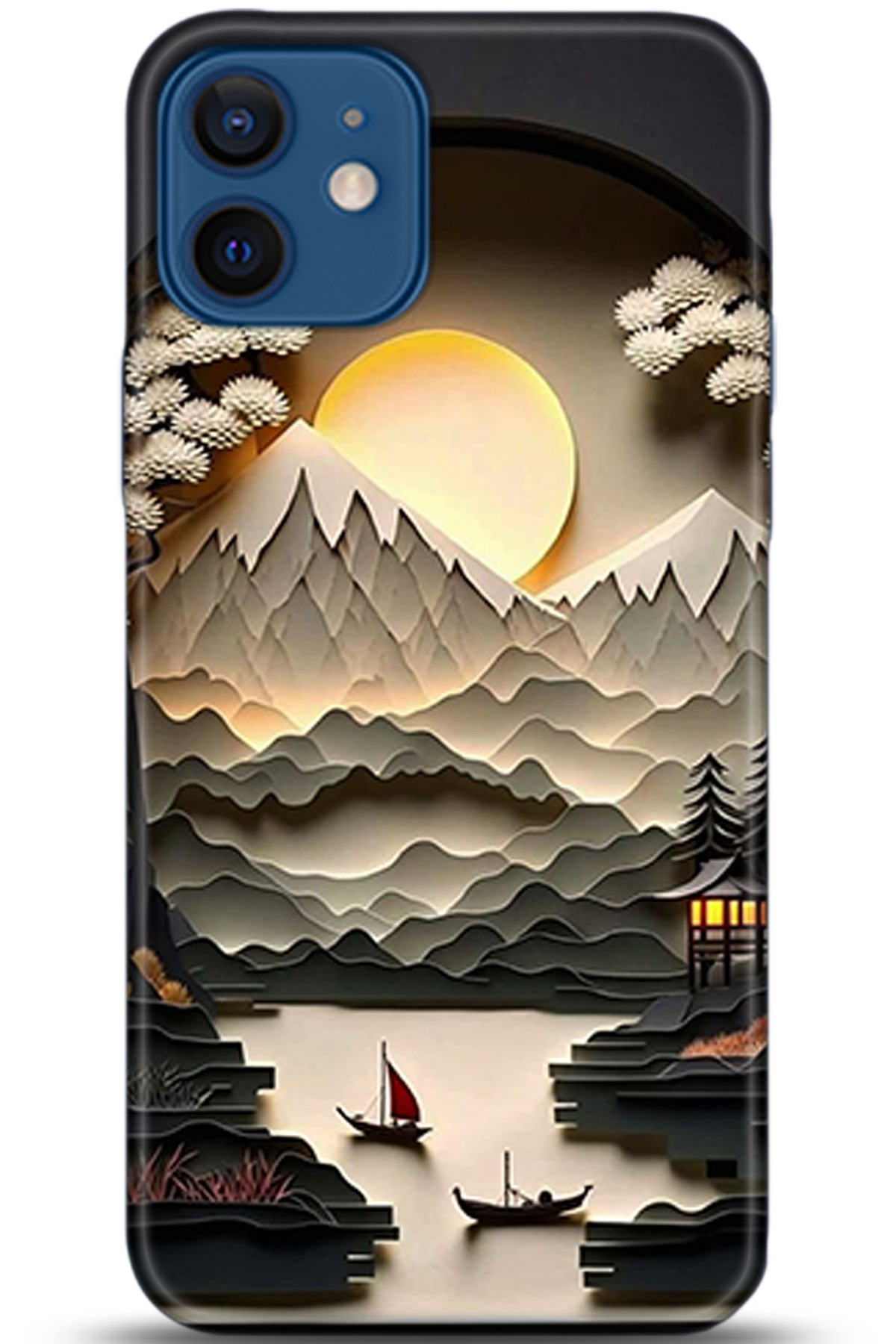 Apple iPhone 12 Mini Uyumlu Kılıf HD Baskılı Kılıf - Followed Institution 5354