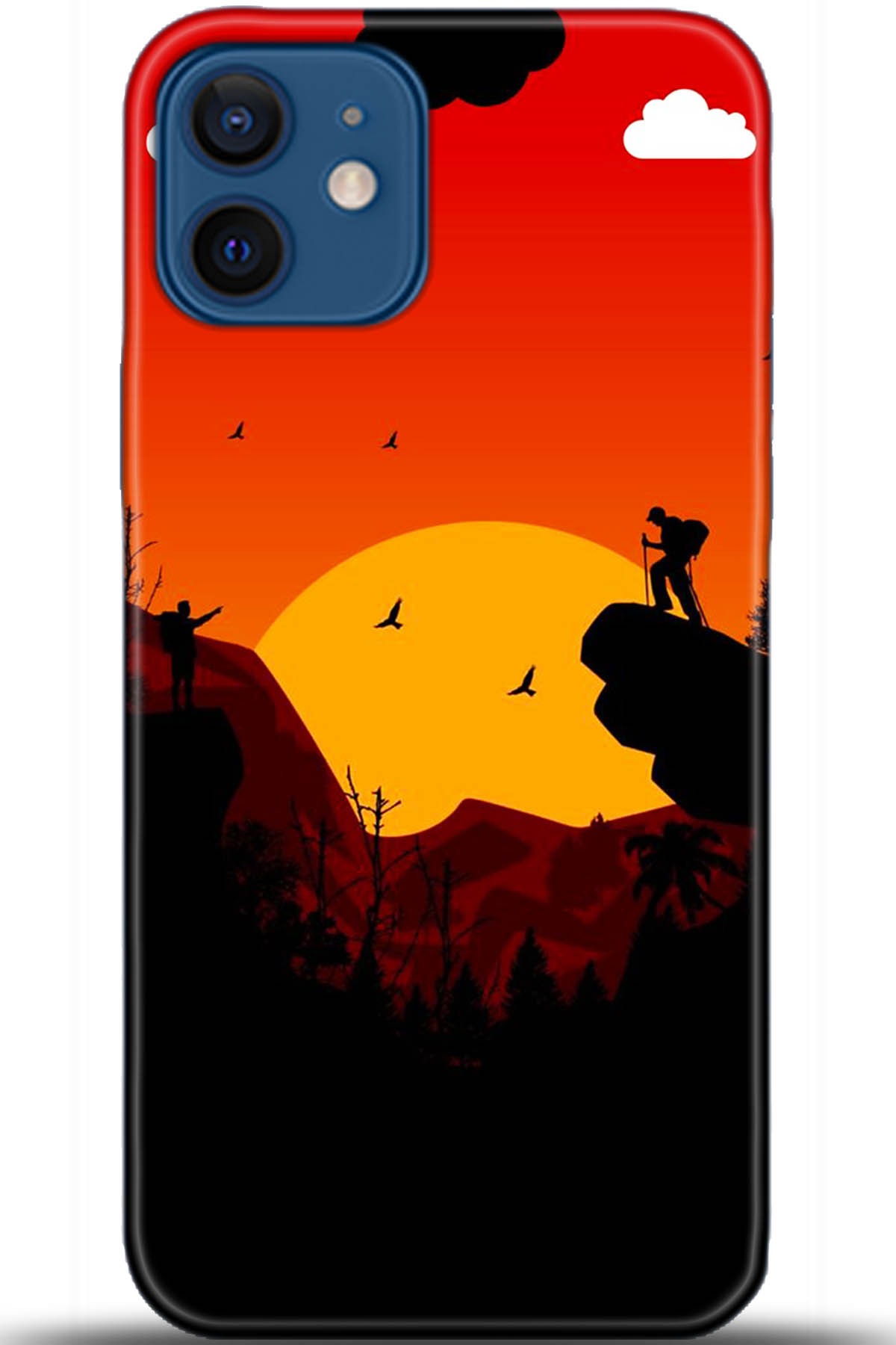 Apple iPhone 12 Mini Uyumlu Kılıf HD Baskılı Kılıf - Followed Institution 5407