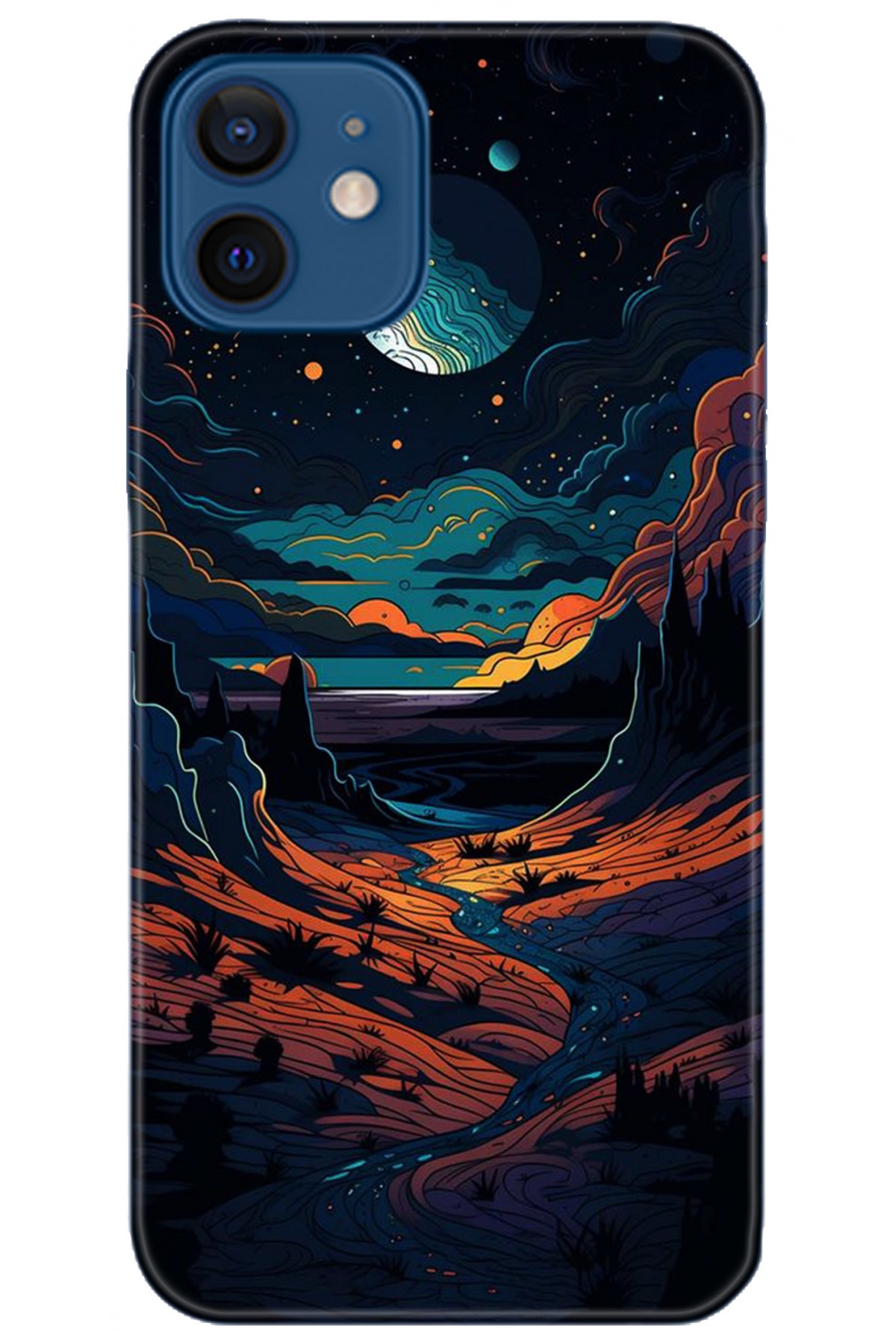 Apple iPhone 12 6.1inç Uyumlu Kılıf HD Baskılı Kılıf - Followed Institution 5275