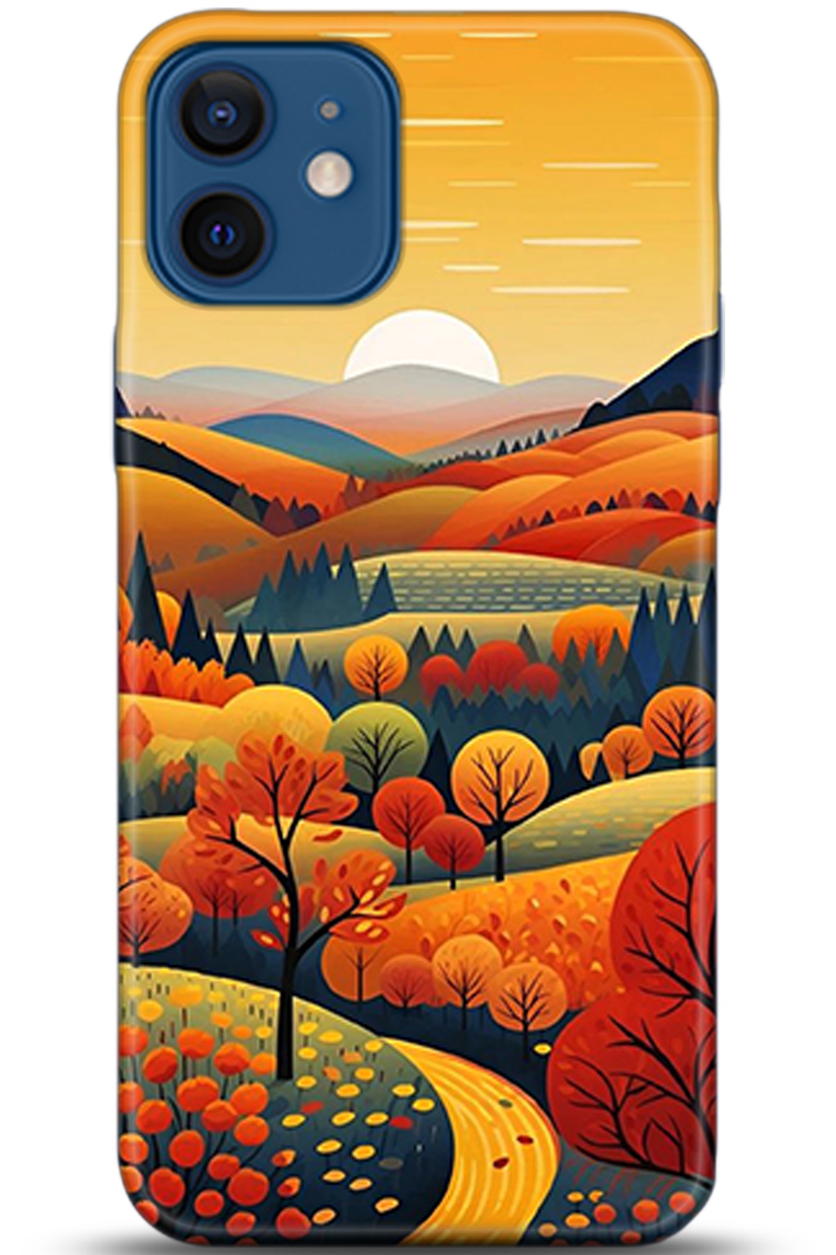 Apple iPhone 12 6.1inç Uyumlu Kılıf HD Baskılı Kılıf - Followed Institution 5356