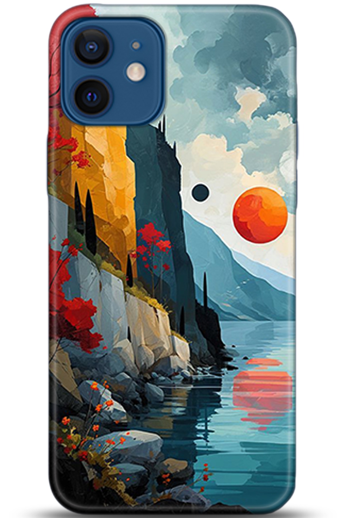 Apple iPhone 12 6.1inç Uyumlu Kılıf HD Baskılı Kılıf - Followed Institution 5368