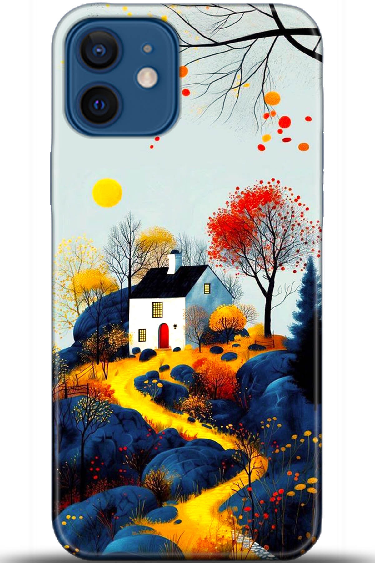 Apple iPhone 12 6.1inç Uyumlu Kılıf HD Baskılı Kılıf - Followed Institution 5569