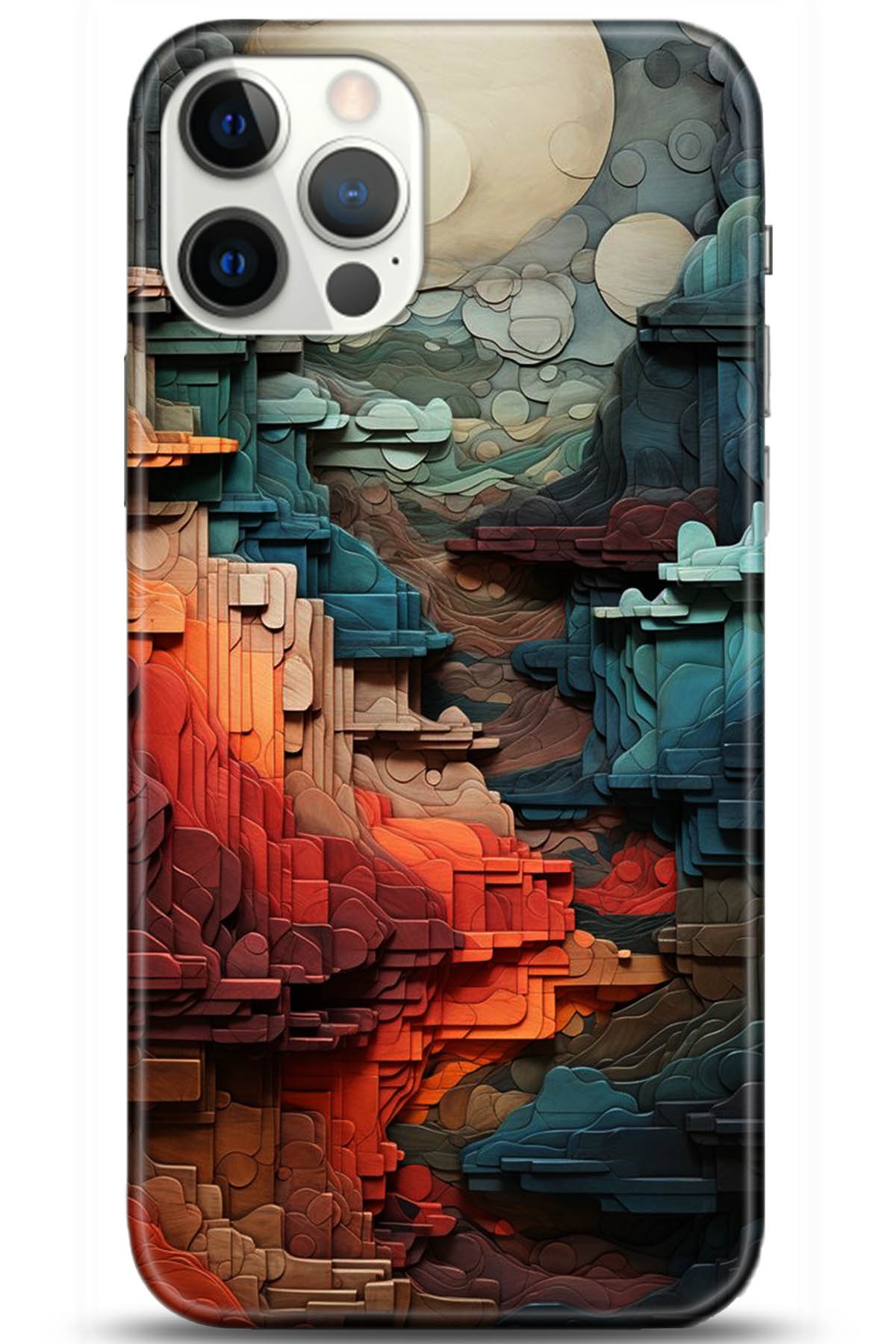 Apple iPhone 12 Pro 6.1inç Uyumlu Kılıf HD Baskılı Kılıf - Followed Institution 5218