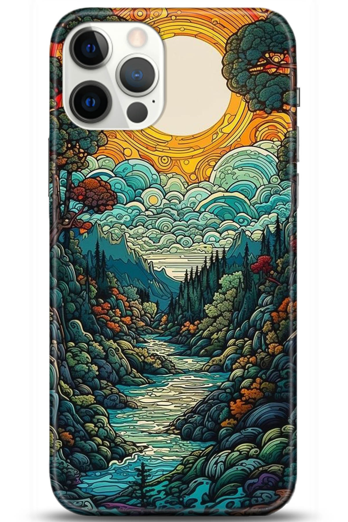 Apple iPhone 12 Pro Max 6.7inç Uyumlu Kılıf HD Baskılı Kılıf - Followed Institution 5198