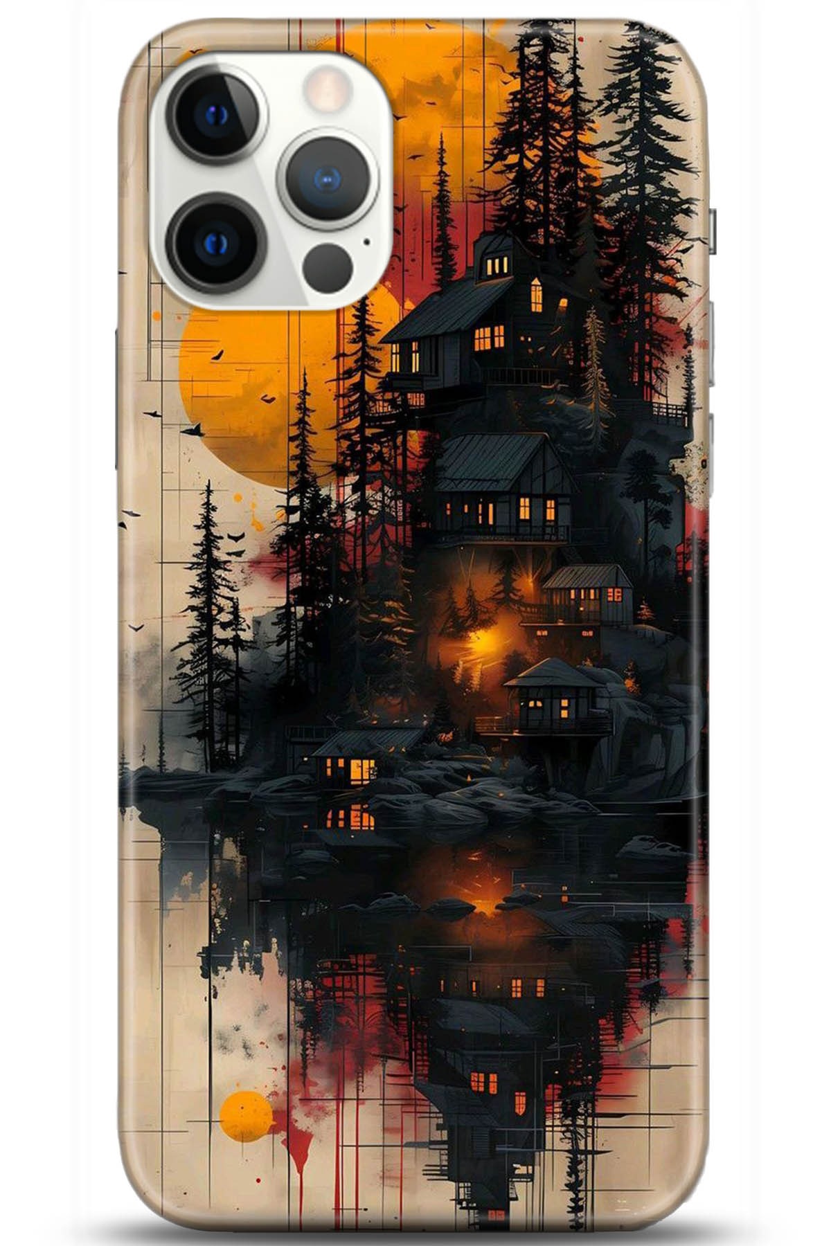 Apple iPhone 12 Pro Max 6.7inç Uyumlu Kılıf HD Baskılı Kılıf - Followed Institution 5292