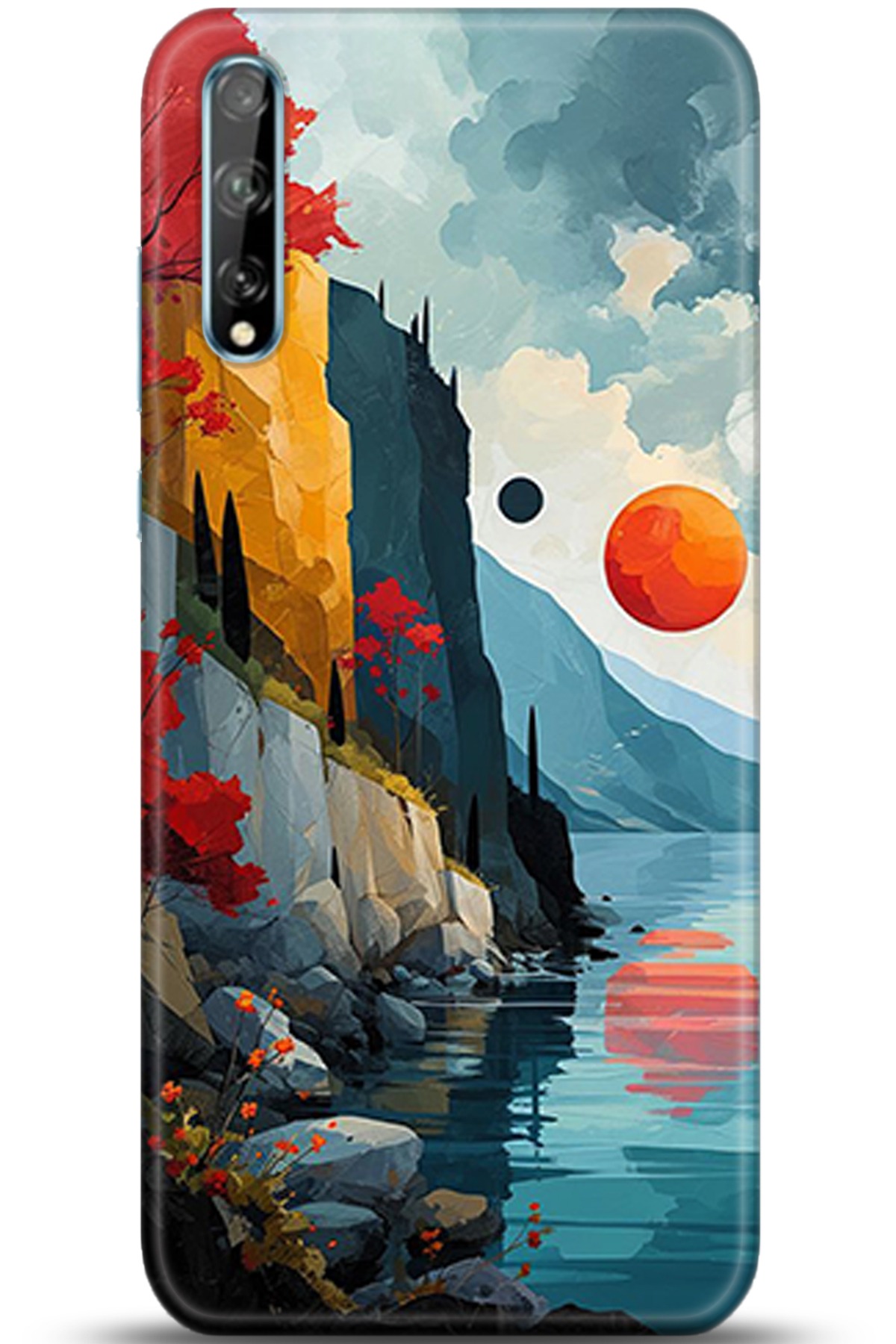 Huawei Y8P Uyumlu Kılıf HD Baskılı Kılıf - Followed Institution 5368