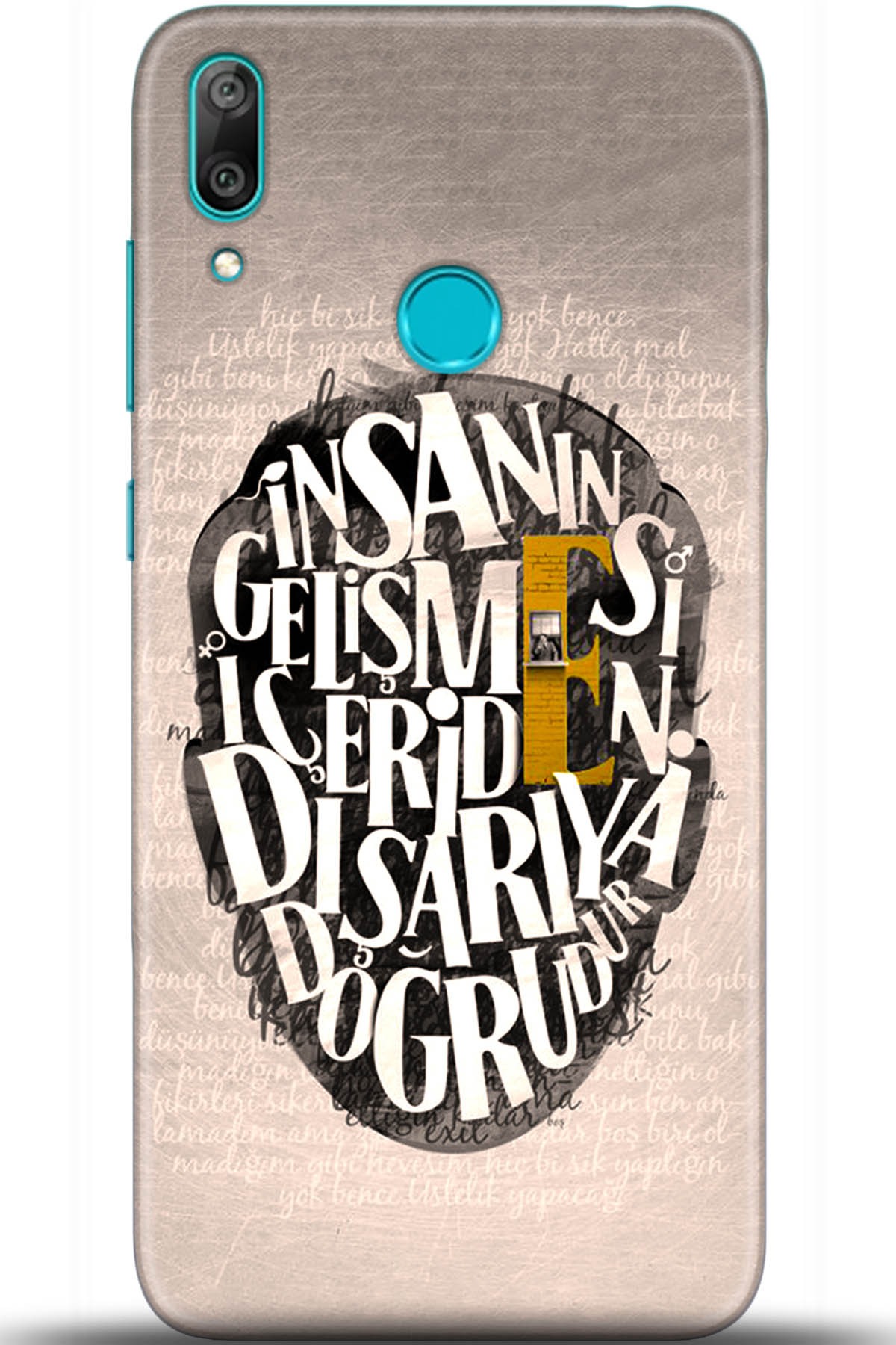 Huawei Y7 2019 Uyumlu Kılıf HD Baskılı Kılıf - Followed Institution 5587