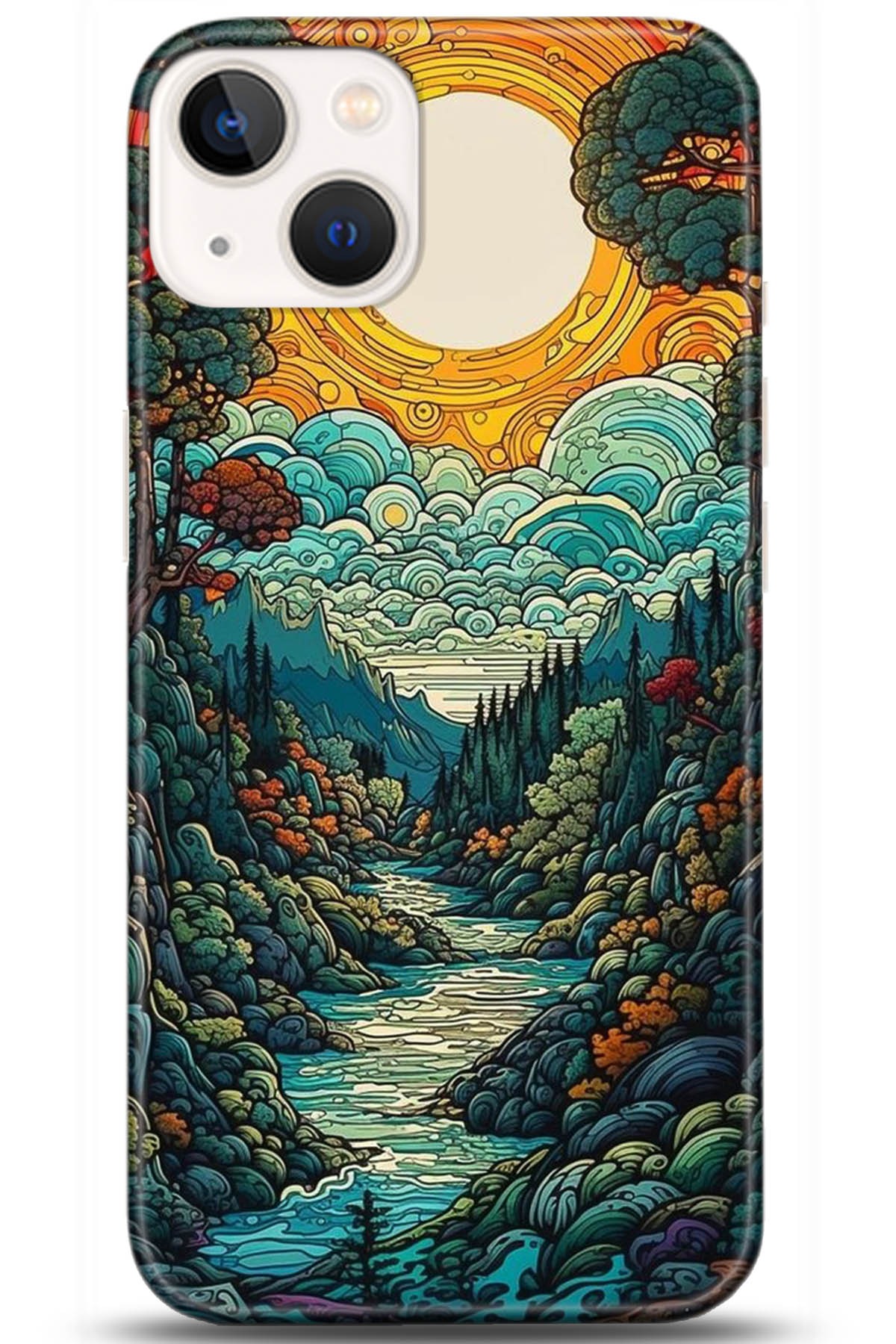 Apple iPhone 13 Uyumlu Kılıf HD Baskılı Kılıf - Followed Institution 5198