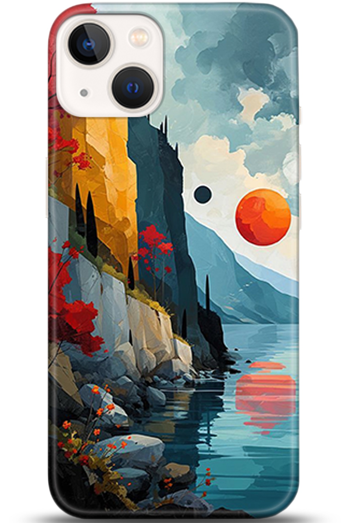 Apple iPhone 13 Uyumlu Kılıf HD Baskılı Kılıf - Followed Institution 5368