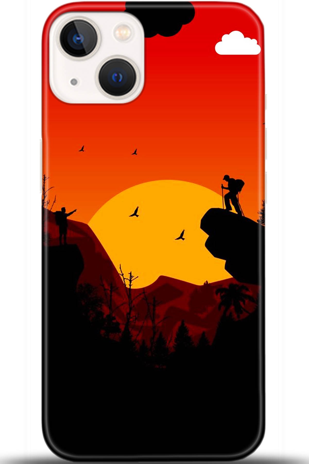 Apple iPhone 13 Uyumlu Kılıf HD Baskılı Kılıf - Followed Institution 5407