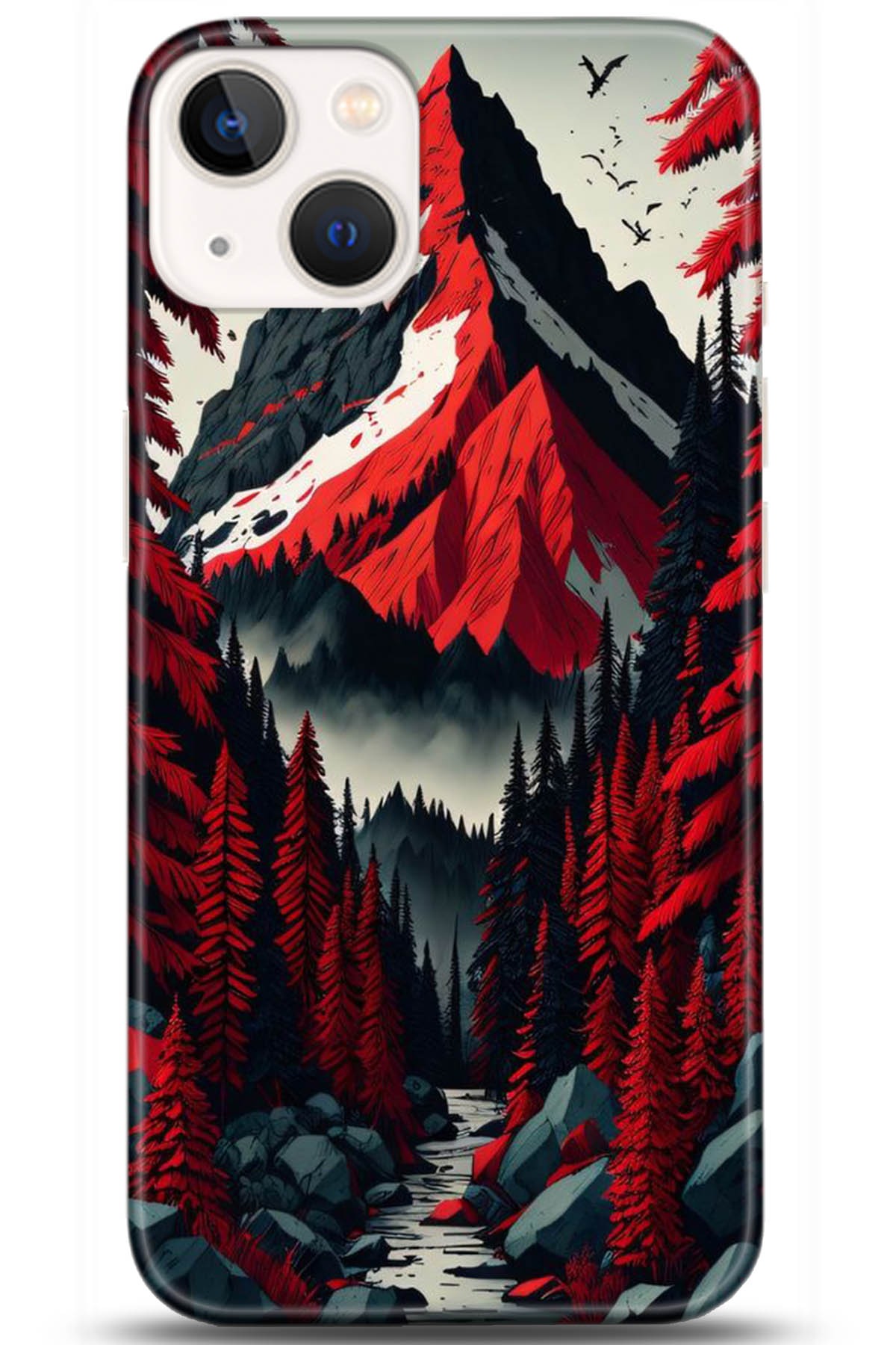 Apple iPhone 13 Mini Uyumlu Kılıf HD Baskılı Kılıf - Followed Institution 5196