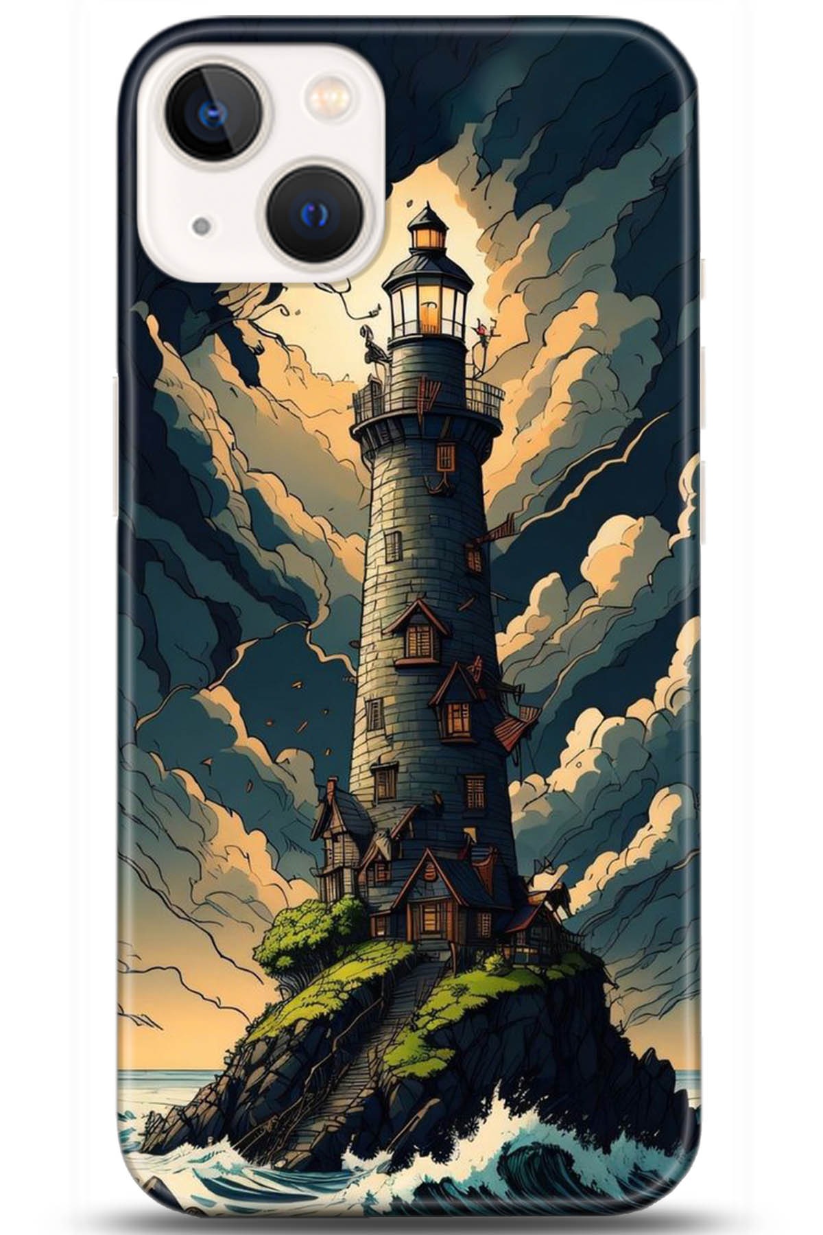 Apple iPhone 13 Mini Uyumlu Kılıf HD Baskılı Kılıf - Followed Institution 5236