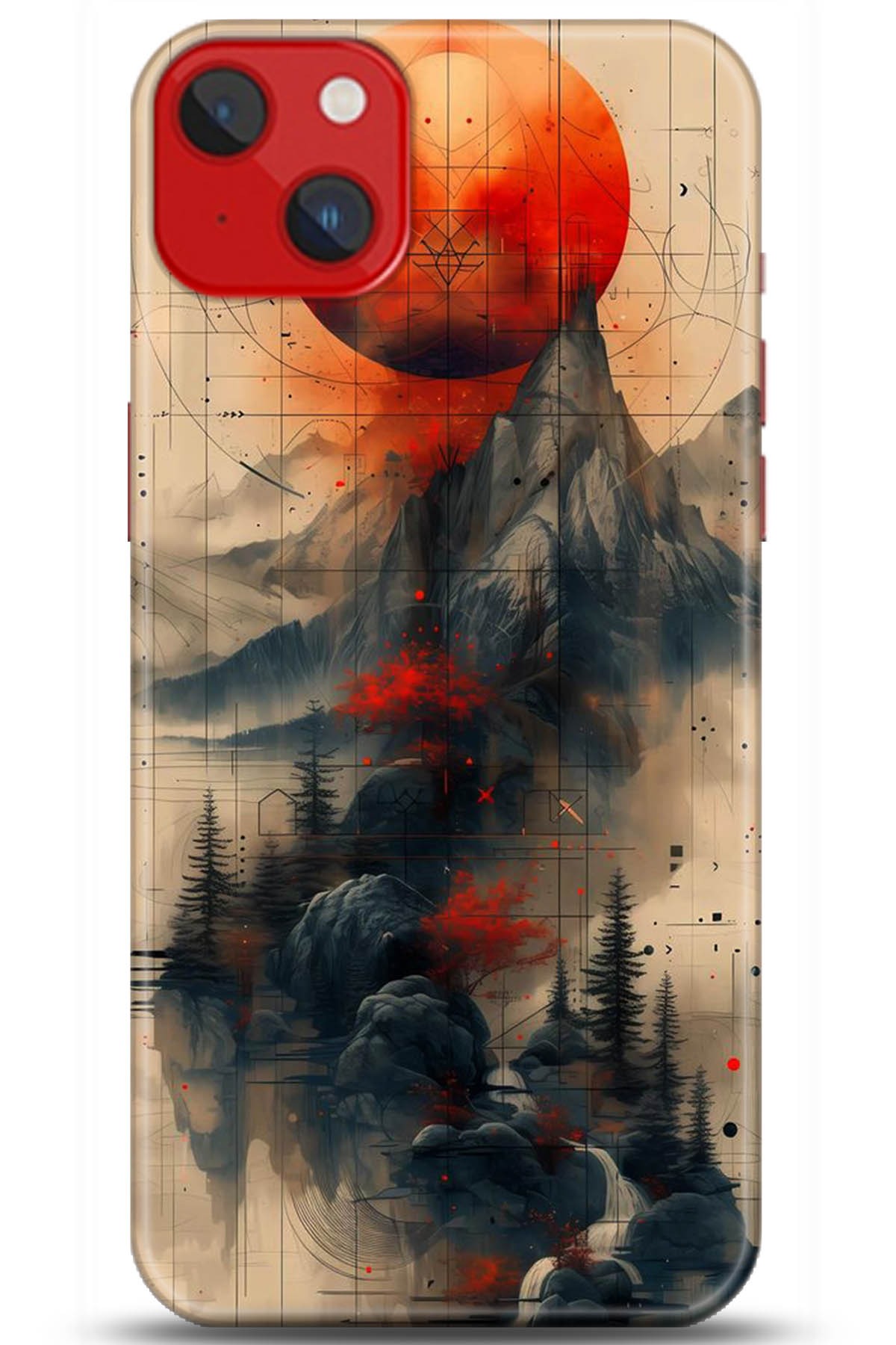 Apple iPhone 14 Uyumlu Kılıf HD Baskılı Kılıf - Followed Institution 5244