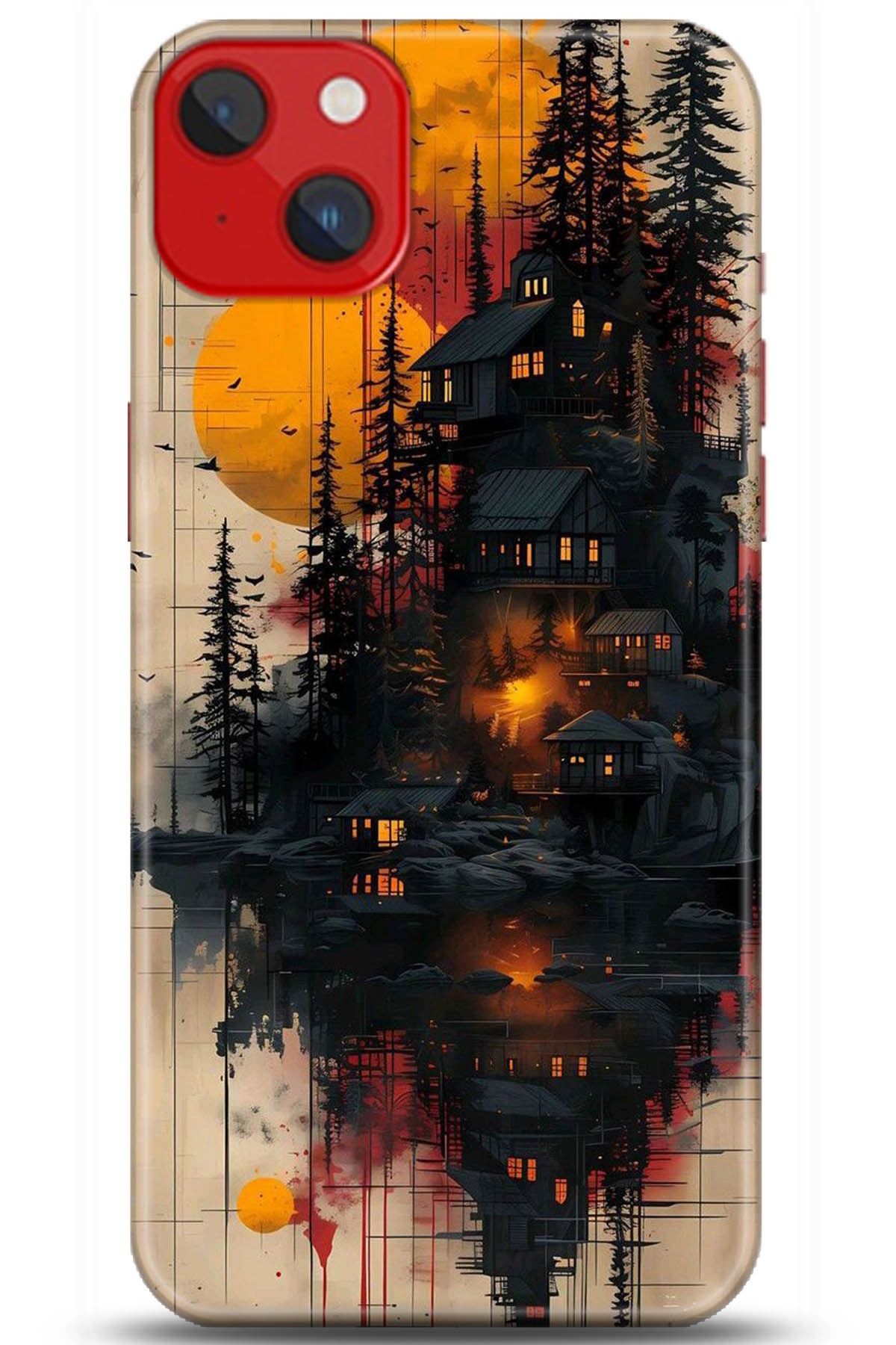 Apple iPhone 14 Uyumlu Kılıf HD Baskılı Kılıf - Followed Institution 5292