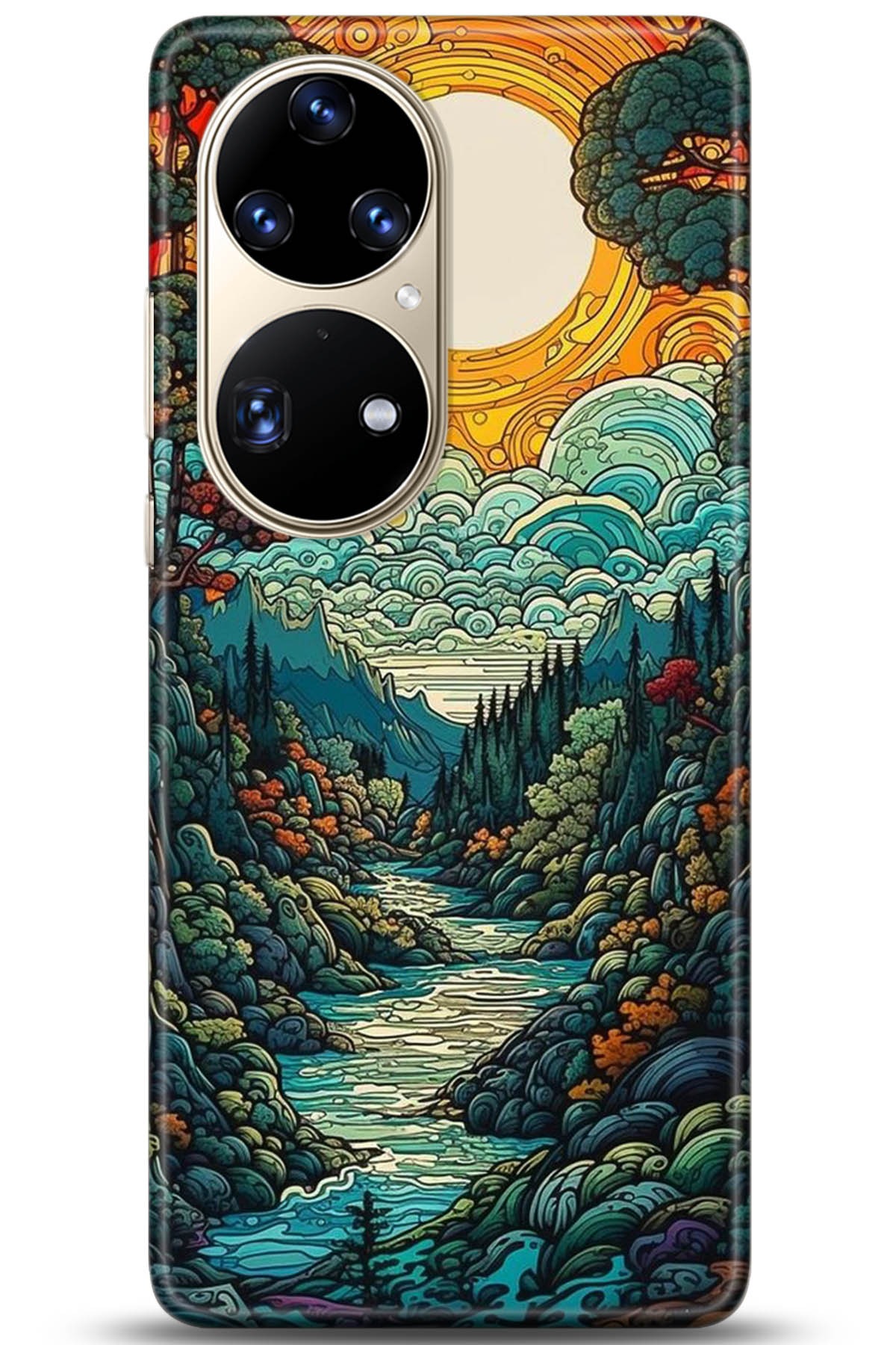 Huawei P50 Pro Uyumlu Kılıf HD Baskılı Kılıf - Followed Institution 5198