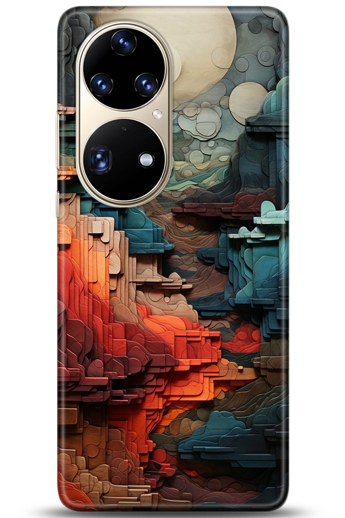 Huawei P50 Pro Uyumlu Kılıf HD Baskılı Kılıf - Followed Institution 5218