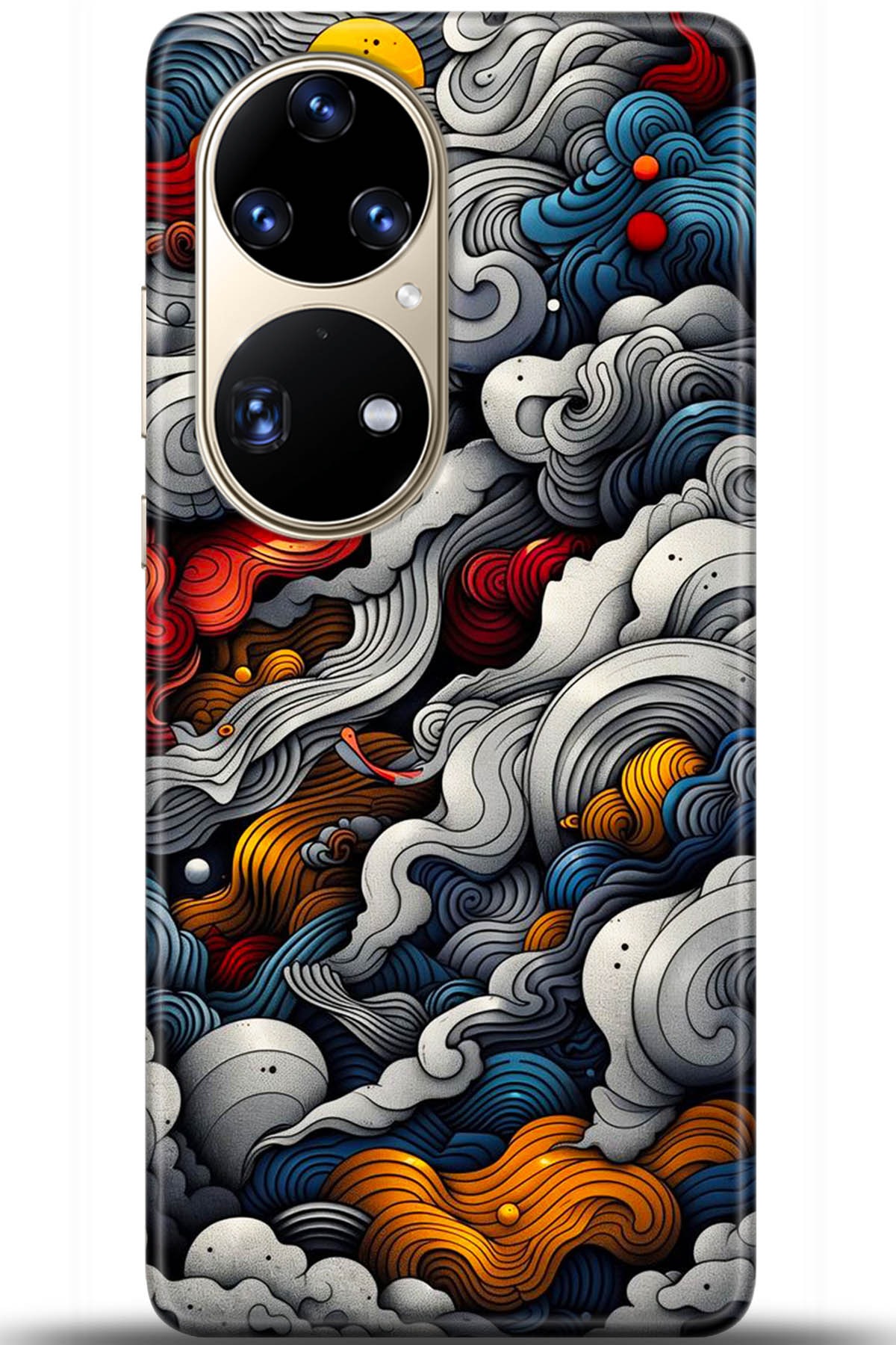 Huawei P50 Pro Uyumlu Kılıf HD Baskılı Kılıf - Followed Institution 5436