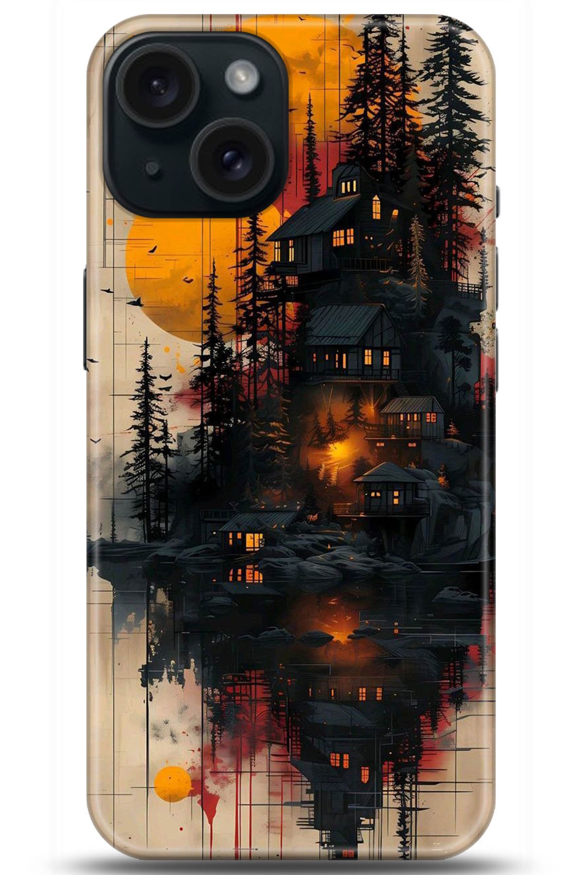 Apple iPhone 15 Plus Uyumlu Kılıf HD Baskılı Kılıf - Followed Institution 5292