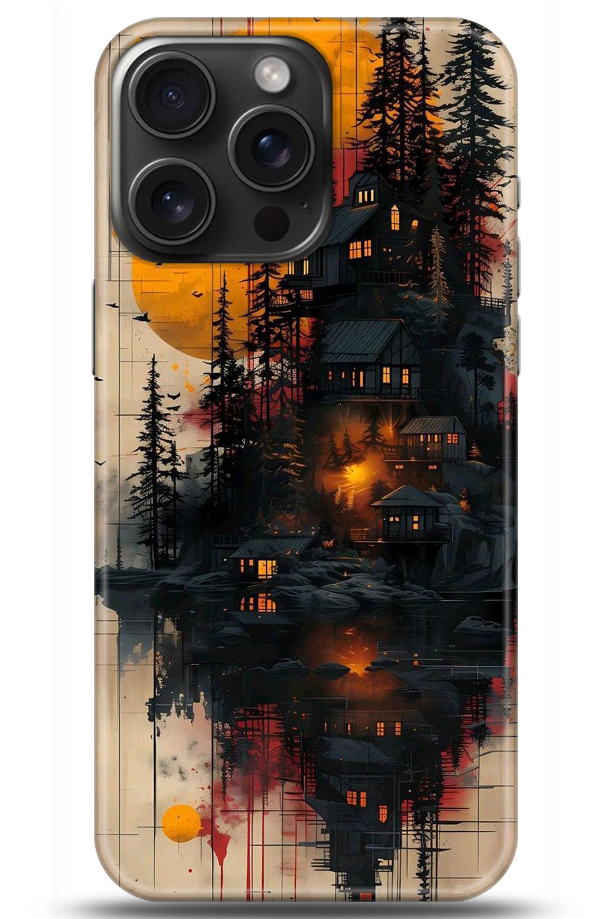 Apple iPhone 15 Pro Uyumlu Kılıf HD Baskılı Kılıf - Followed Institution 5292